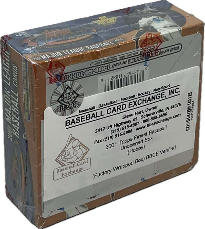 2001 Topps Finest Baseball Hobby Box  BBCE Image 4