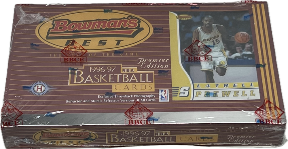 1996-97 Bowmans Best Basketball Hobby Box Kobe Bryant Rookie Year   BBCE Image 2