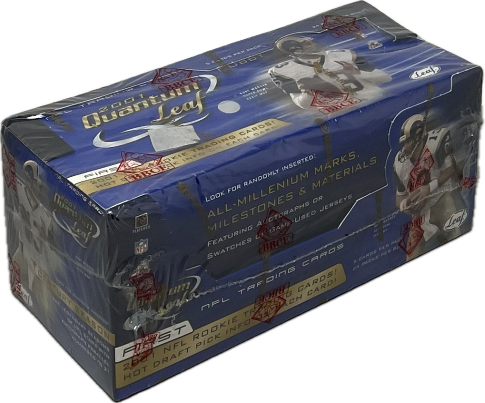 2001 Leaf Quantum Football Hobby Box BBCE Image 1