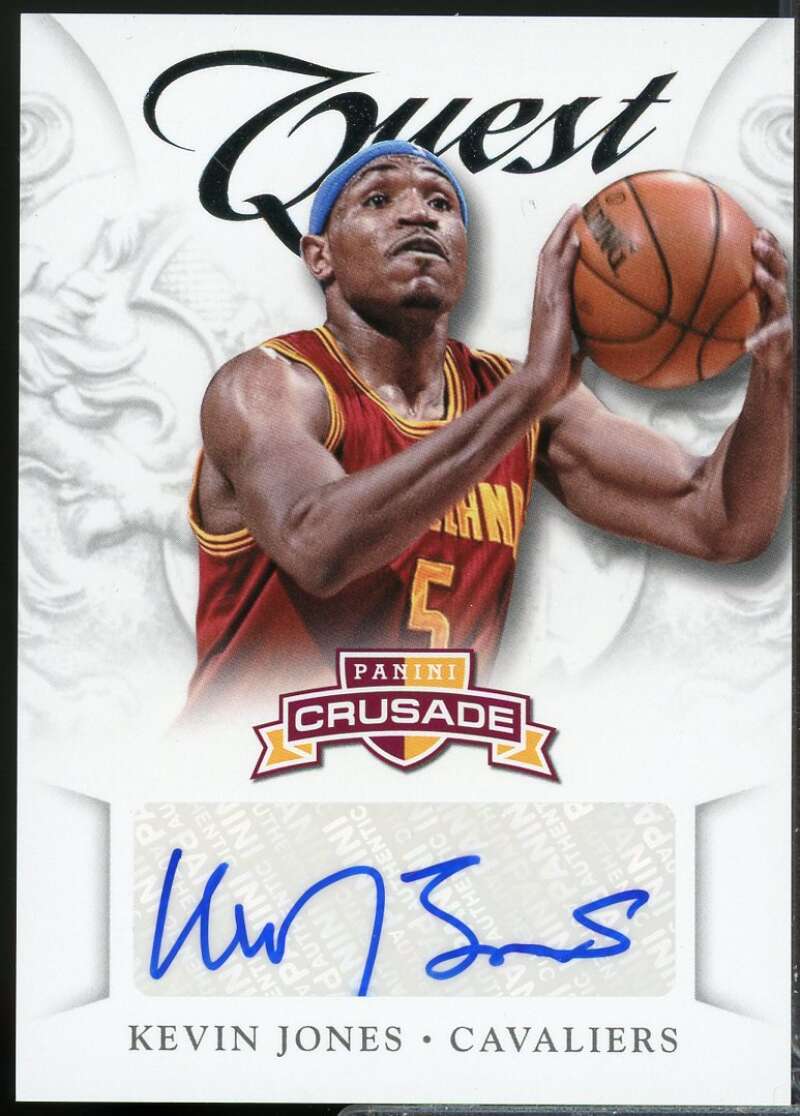 Kevin Jones Card 2012-13 Panini Crusade Quest Autographs #57  Image 1