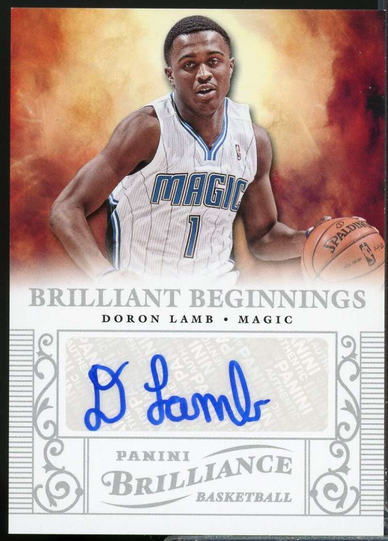 Doron Lamb Card 2012-13 Panini Brilliance Brilliant Beginnings Autographs #18  Image 1