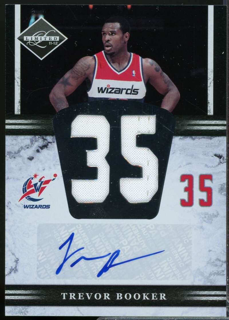 Trevor Booker /99 Card 2011-12 Limited Jumbo Jersey Numbers Autograph #16  Image 1