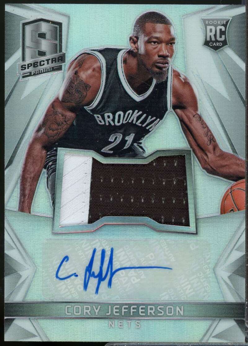 Cory Jefferson Rookie Card 2014-15 Panini Spectra Jersey Autograph #131  Image 1