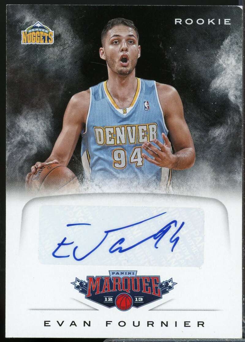 Evan Fournier Card 2012-13 Panini Marquee Rookie Autograph #49  Image 1