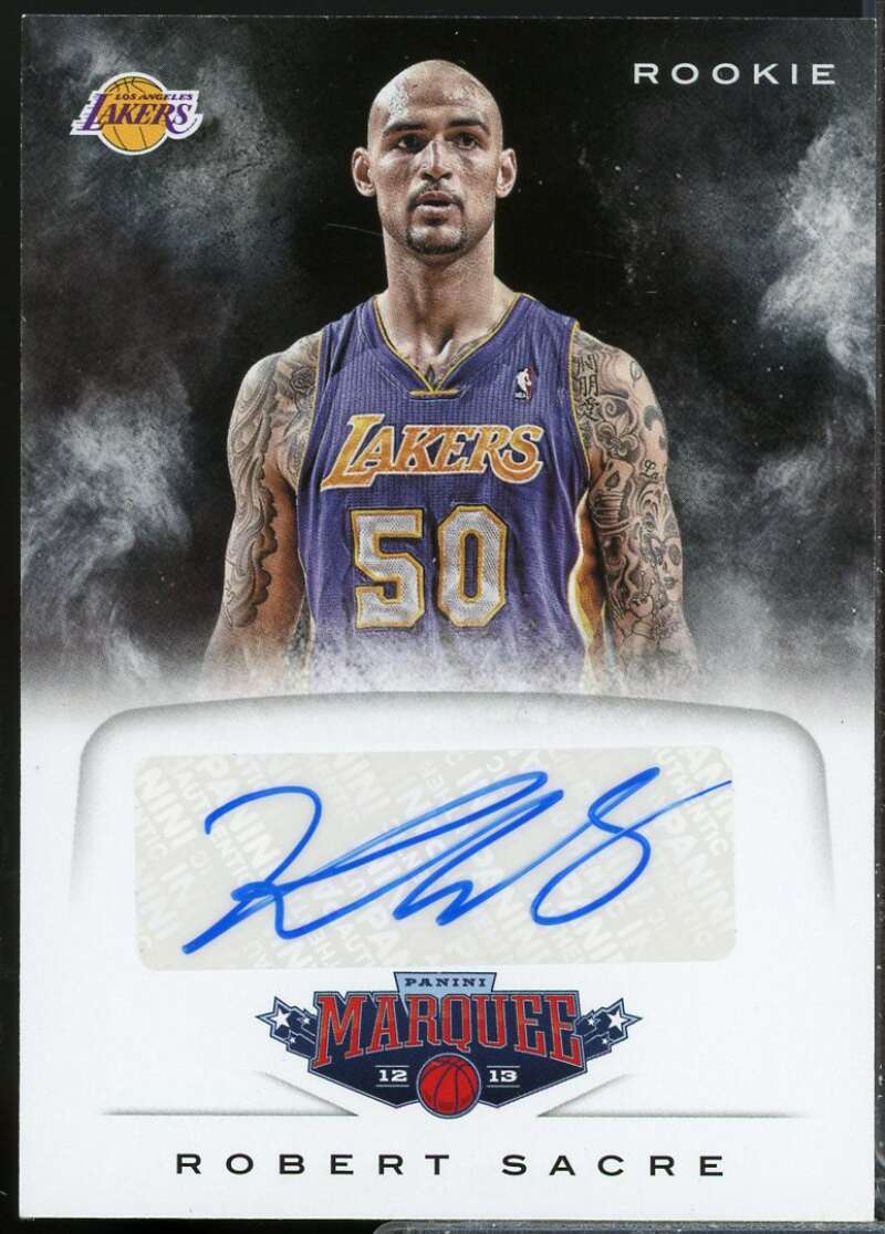 Robert Sacre Card 2012-13 Panini Marquee Rookie Autograph #72  Image 1