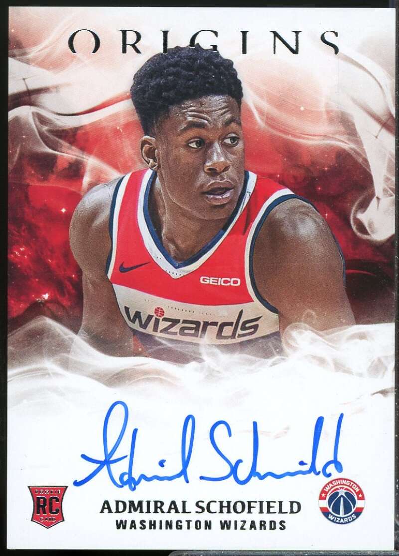Admiral Schofield Rookie Card 2019-20 Panini Origins Autograph #104  Image 1