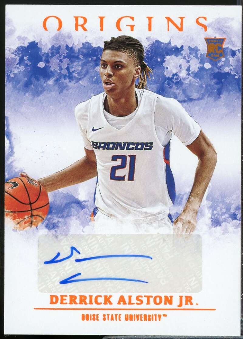 Derrick Alston Jr. 2021-22 Chronicles Draft Origins Rookie Autograph Orange #22  Image 1