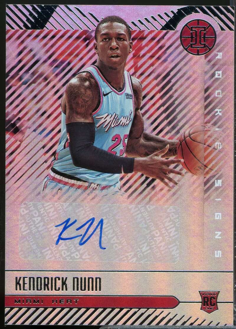 Kendrick Nunn Card 2019-20 Panini Illusions Rookie Signs Autograph #20  Image 1