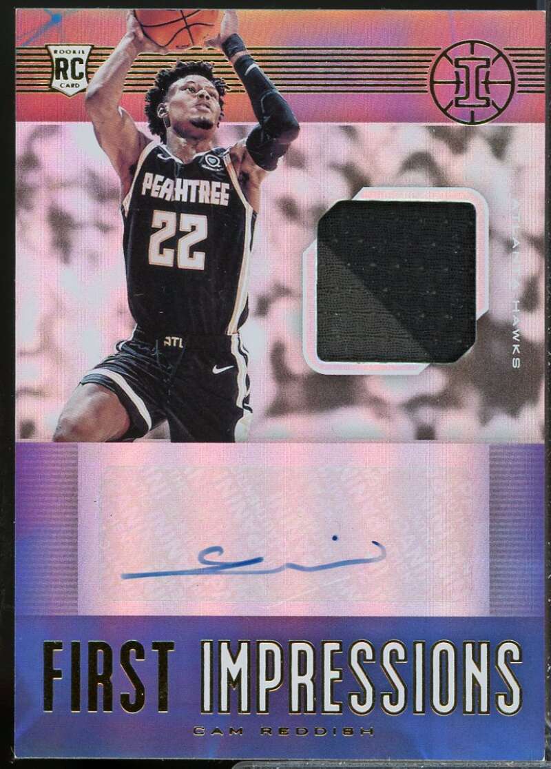 Cam Reddish Rookie 2019-20 Illusions First Impressions Jersey Autographs #7  Image 1