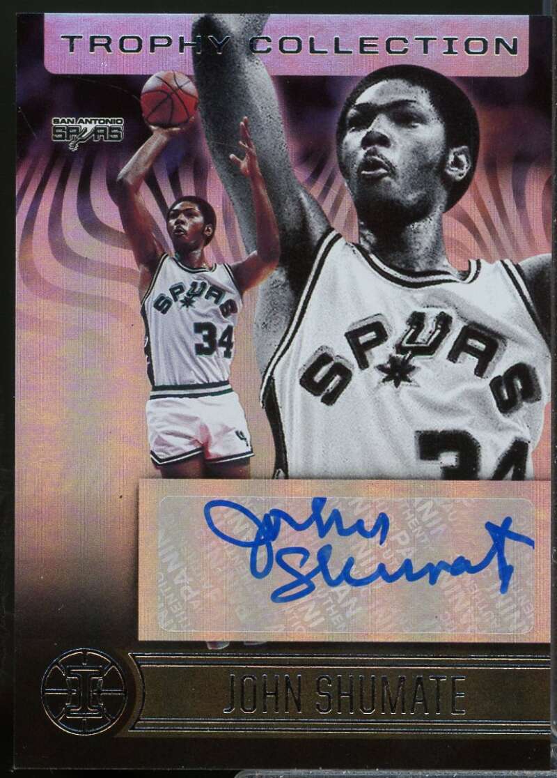 John Shumate Card 2020-21 Panini Illusions Trophy Collection Autograph #23  Image 1
