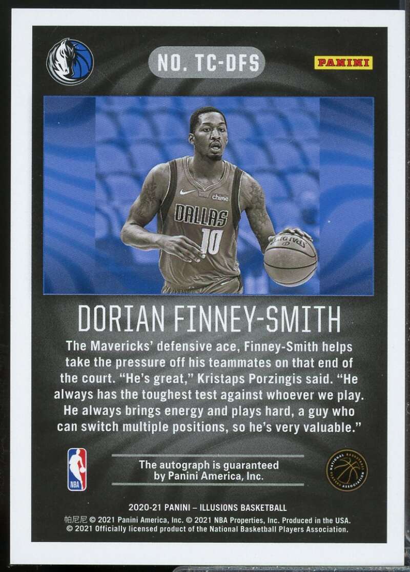 Dorian Finney-Smith 2020-21 Panini Illusions Trophy Collection Autograph #27  Image 2
