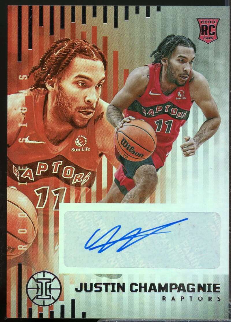 Justin Champagnie Card 2021-22 Panini Illusions Rookie Signs Autograph #34  Image 1