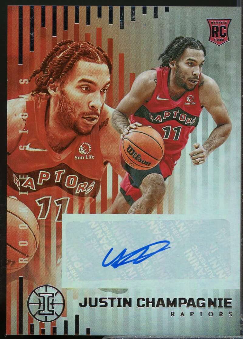 Justin Champagnie Card 2021-22 Panini Illusions Rookie Signs Autograph #34  Image 1