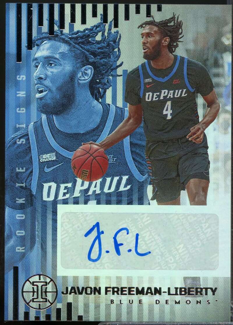 Javon Freeman-Liberty 2022-23 Chronicles Draft Illusions Rookie Signs Auto #16  Image 1