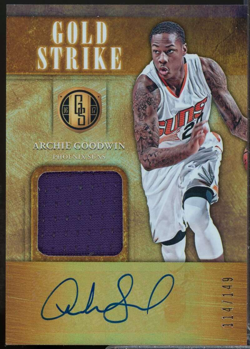 Archie Goodwin /149 2016-17 Gold Standard Gold Strike Jersey Autographs #28  Image 1
