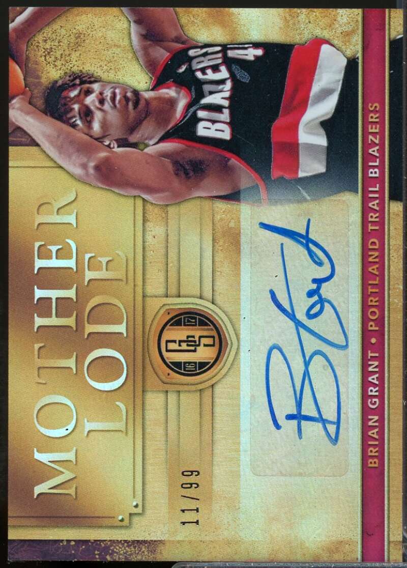 Brian Grant /99 Card 2016-17 Panini Gold Standard Mother Lode Autographs #52  Image 1