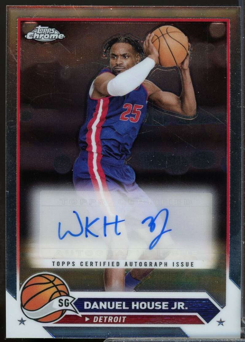 Danuel House Jr. Card 2023-24 Topps Chrome Autographs #CGDHO  Image 1