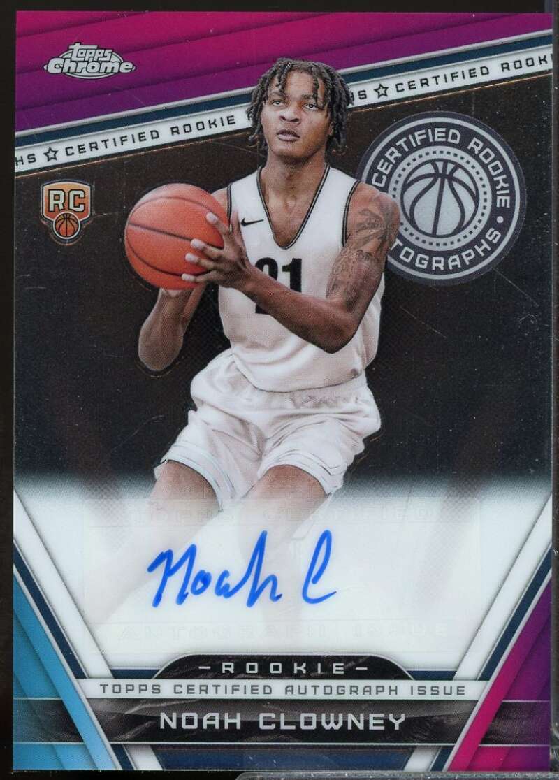 Noah Clowney Card 2023-24 Topps Chrome Rookie Autographs #CRANC  Image 1