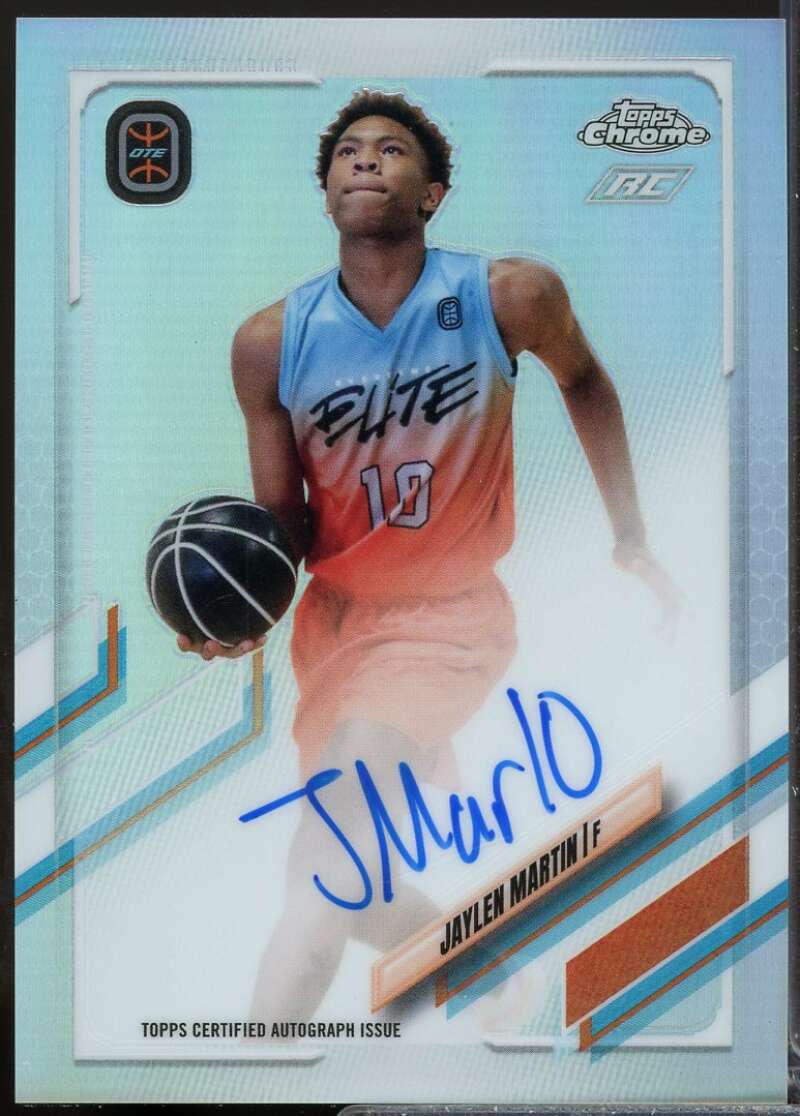 Jaylen Martin Rookie 2021-22 Topps Chrome Overtime Elite OTE Autographs #CAJM1  Image 1