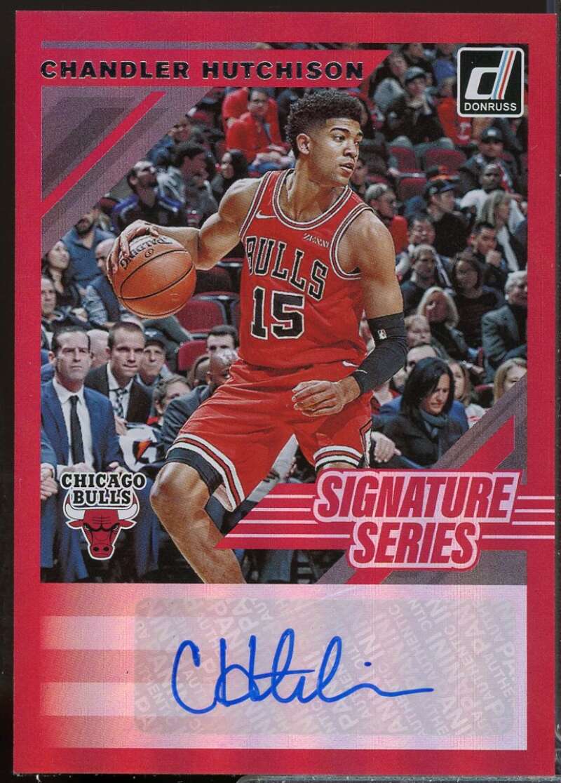 Chandler Hutchison Card 2019-20 Donruss Signature Series Autograph #47  Image 1
