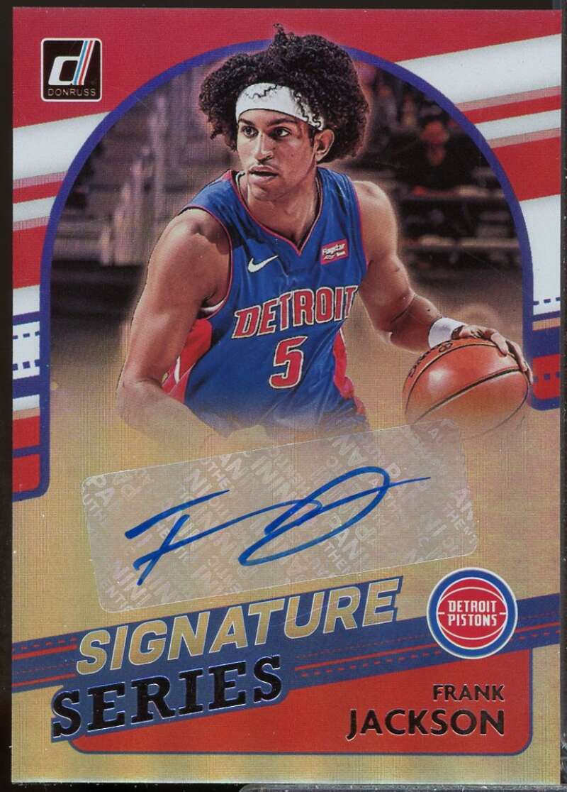 Frank Jackson Card 2021-22 Donruss Signature Series Autograph #47  Image 1