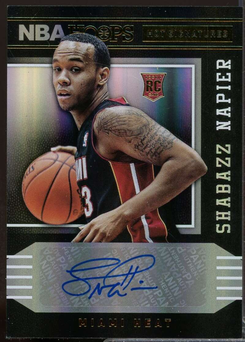 Shabazz Napier Rookie Card 2014-15 Hoops Hot Signatures Autograph #87  Image 1