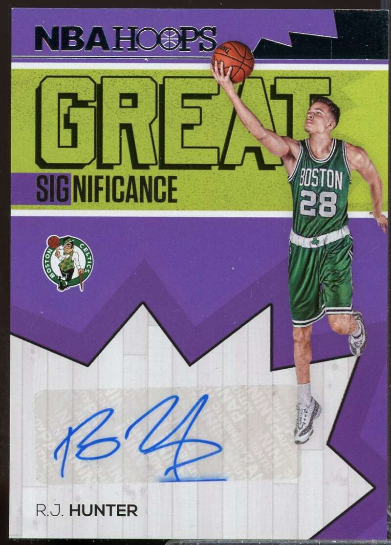 R.J. Hunter Card 2016-17 Hoops Great SIGnificance Autograph #55  Image 1