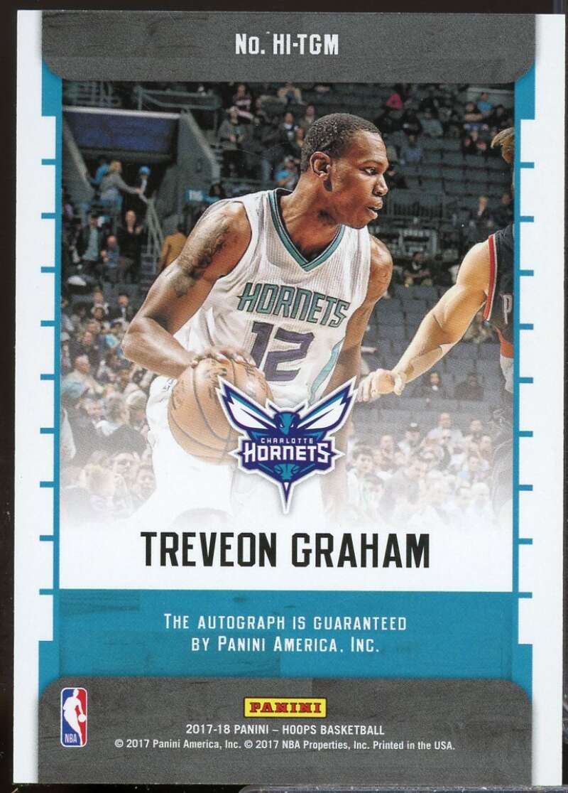Treveon Graham Rookie Card 2017-18 Hoops Ink Autograph #31  Image 2