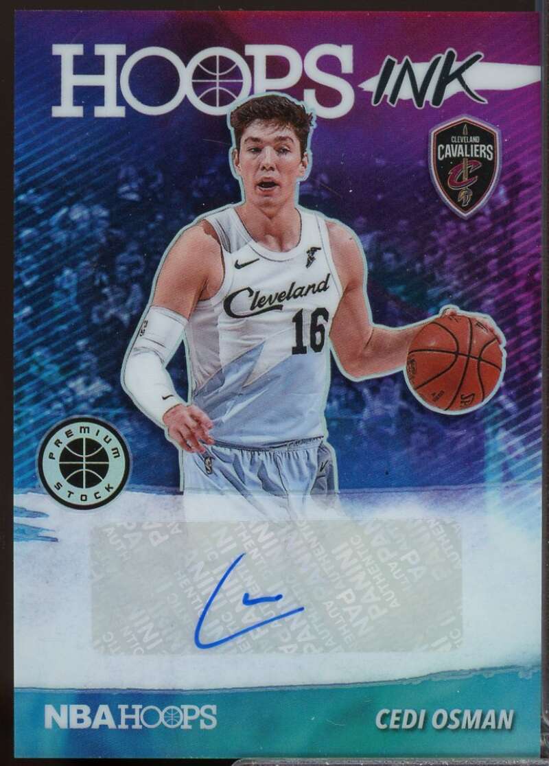 Cedi Osman Card 2019-20 Hoops Premium Stock Hoops Ink Autograph #26  Image 1
