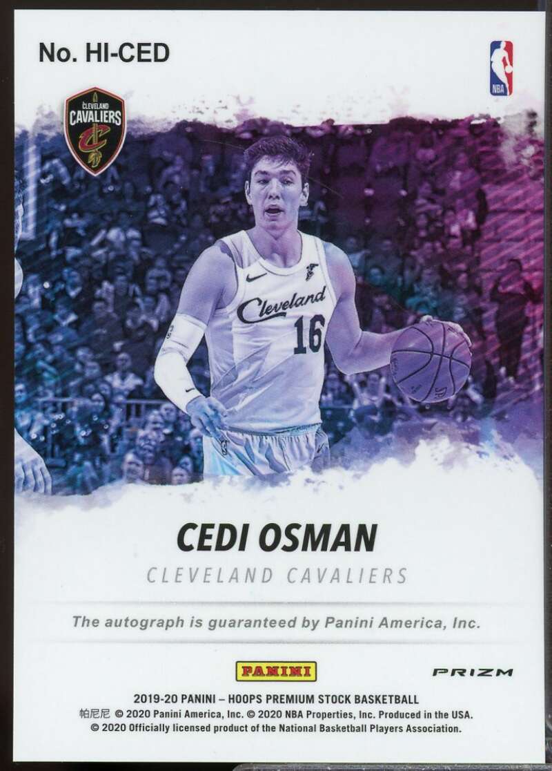 Cedi Osman Card 2019-20 Hoops Premium Stock Hoops Ink Autograph #26  Image 2