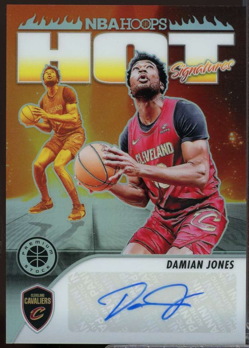 Damian Jones Card 2023-24 Hoops Premium Stock Hot Signatures Autograph #6  Image 1