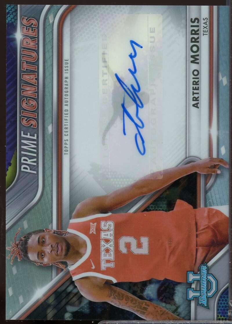Arterio Morris 2022-23 Bowman Chrome University Prime Signatures Auto #PCSAM  Image 1