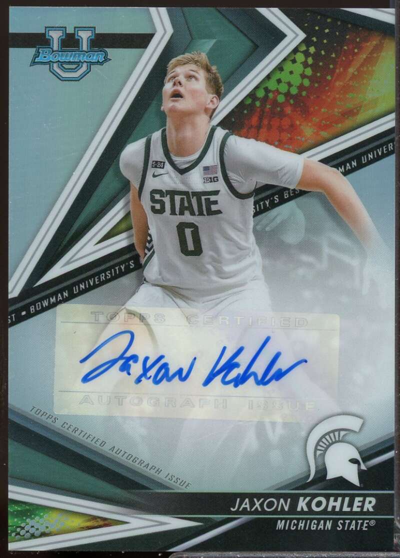 Jaxon Kohler 2022-23 Bowman's Best University Best of '22 Autographs #BOAJK  Image 1