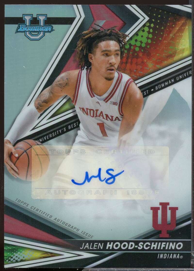 Jalen Hood-Schifino 2022-23 Bowman's Best University 22 Auto Refractor #JHS  Image 1