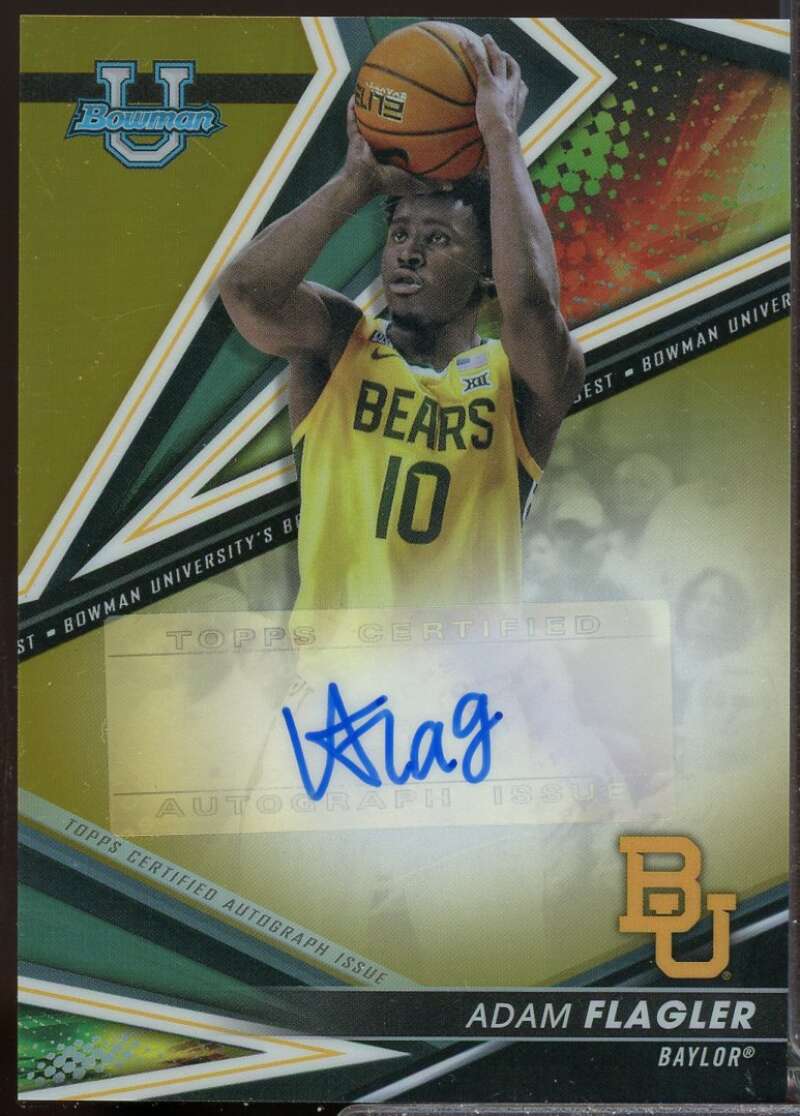 Adam Flagler 2022-23 Bowman's Best University 22 Auto Gold Refractor #BOAAF  Image 1