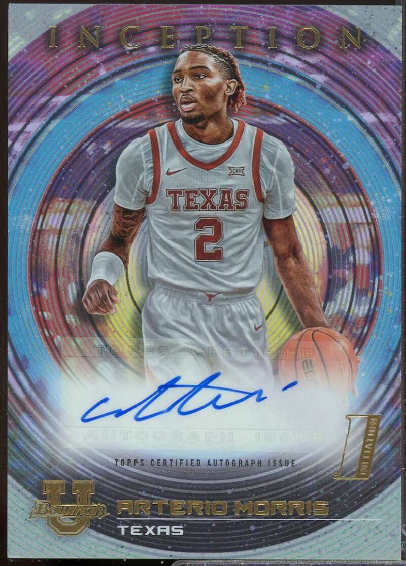 Arterio Morris Card 2022-23 Bowman Inception University Autographs #BIAAM  Image 1