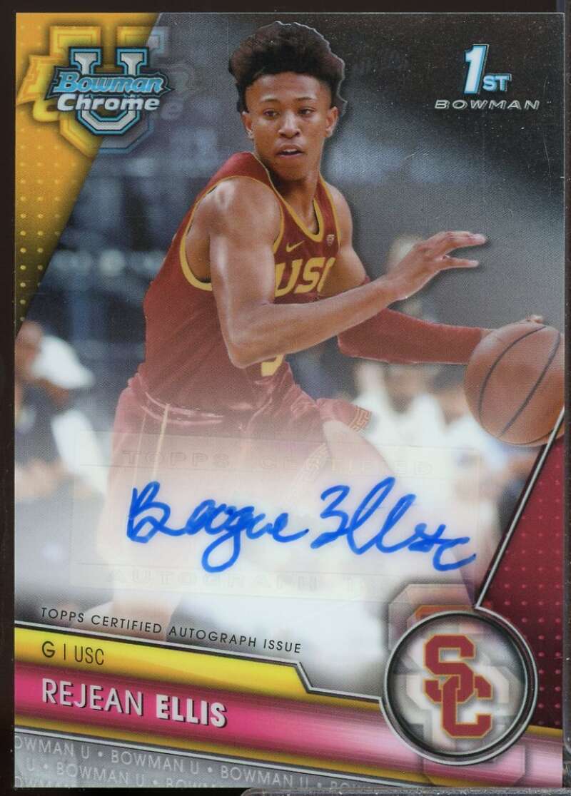 Rejean Ellis Card 2023-24 Bowman Chrome University Prospect Autographs #BCPARE  Image 1