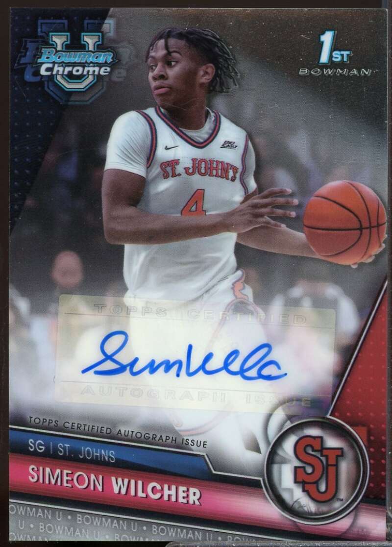 Simeon Wilcher 2023-24 Bowman Chrome University Prospect Autographs #BCPASWI  Image 1