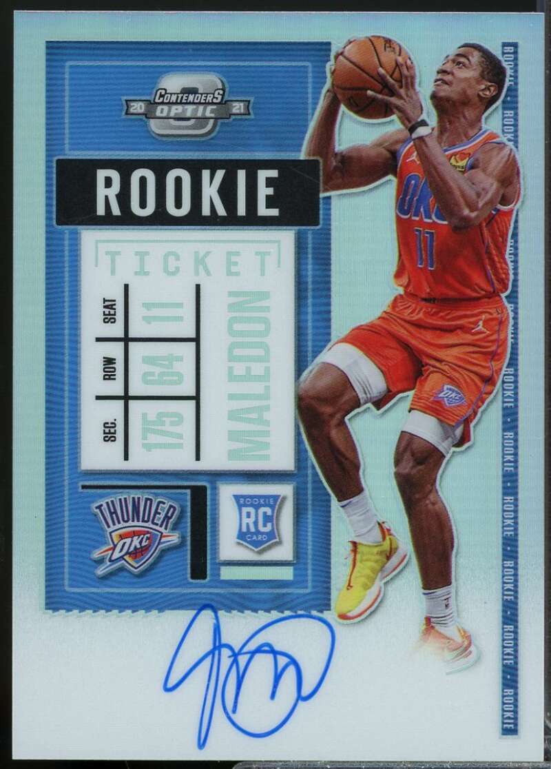 Theo Maledon Rookie Card 2020-21 Panini Contenders Optic Autograph #116  Image 1