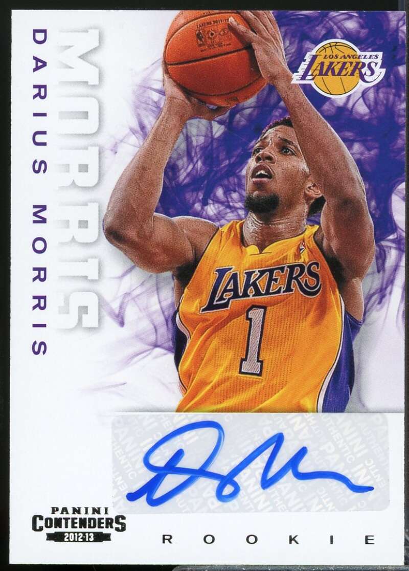 Darius Morris Rookie Card 2012-13 Panini Contenders Autograph #288  Image 1