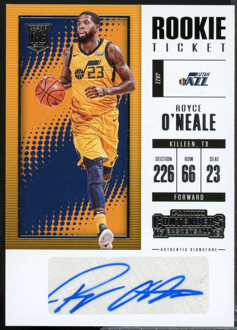 Royce O'Neale 2017-18 Contenders Rookie Season Ticket Retail Autographs #49  Image 1