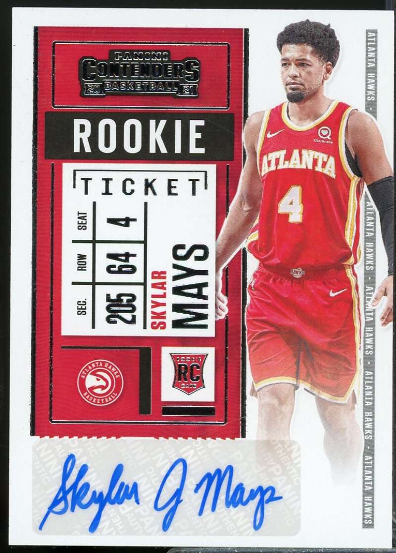 Skylar Mays Rookie Card 2020-21 Panini Contenders Autograph #149  Image 1