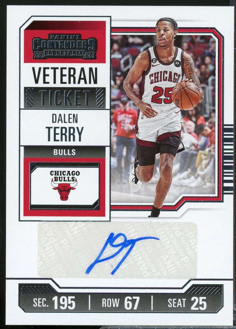 Dalen Terry Card 2023-24 Panini Contenders Retail Veteran Autographs #12  Image 1