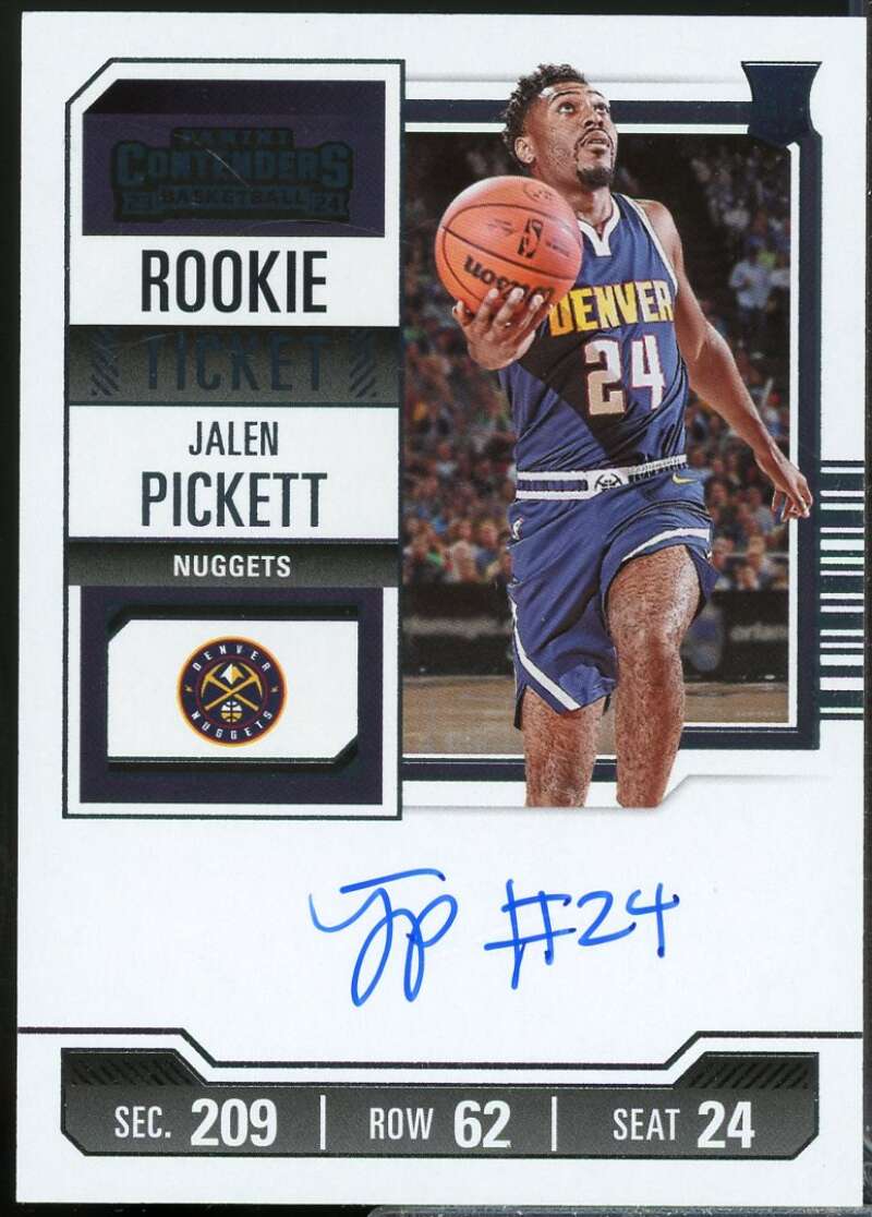 Jalen Pickett Rookie Card 2023-24 Panini Contenders Autograph #134  Image 1