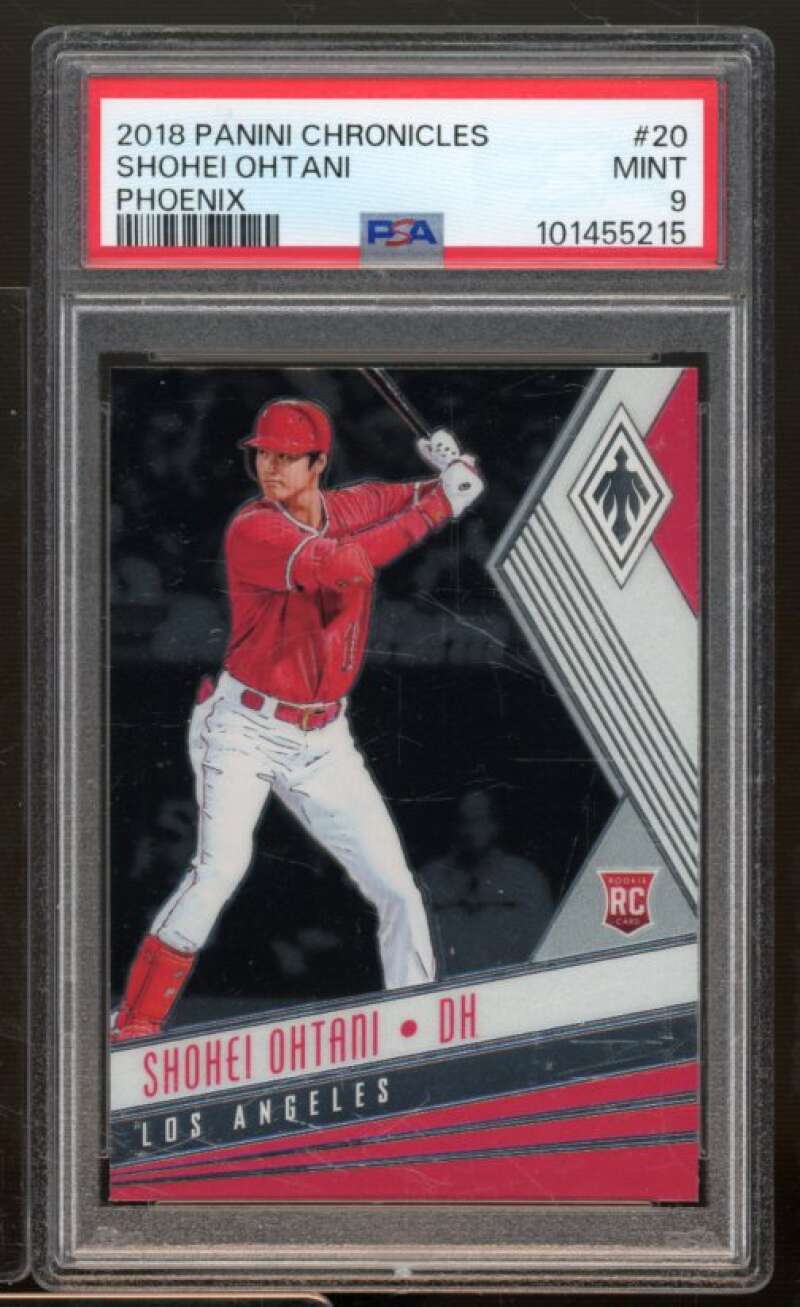 Shohei Ohtani Rookie Card 2018 Panini Chronicles Phoenix #20 PSA 9 Image 1