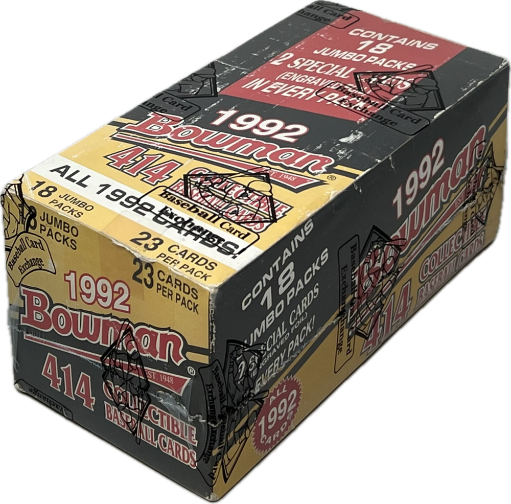 1992 Bowman Baseball 18-Pack Jumbo Box BBCE Image 1