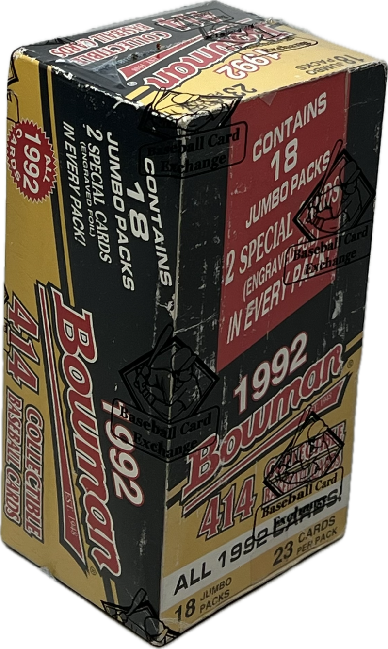 1992 Bowman Baseball 18-Pack Jumbo Box BBCE Image 2