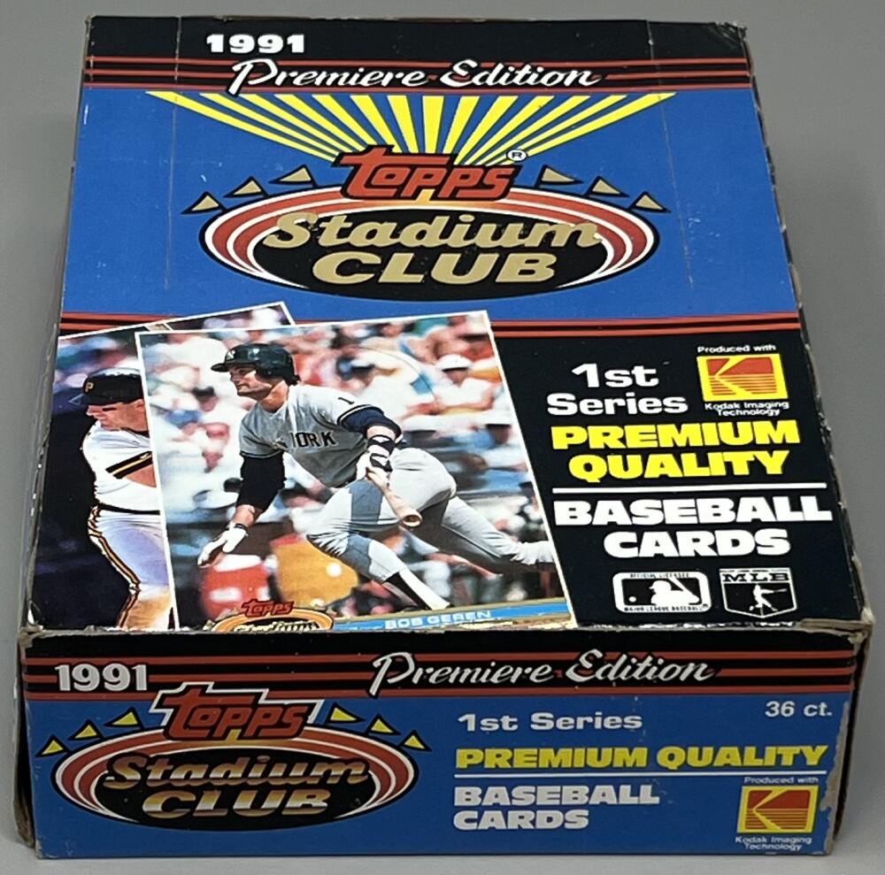 1991 Topps Stadium Club Series 1 Baseball Box Image 1