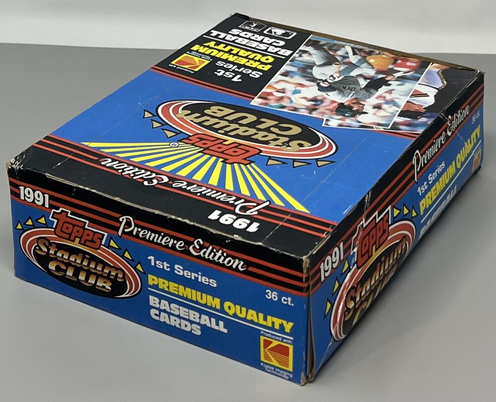 1991 Topps Stadium Club Series 1 Baseball Box Image 2