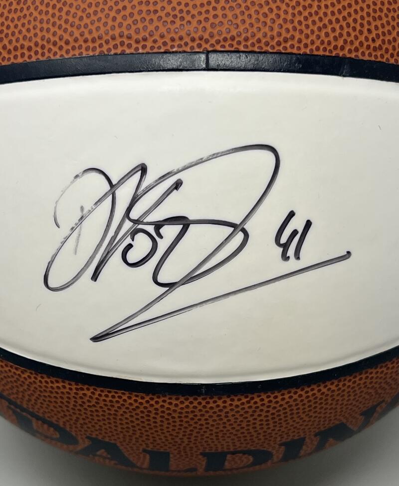 Dirk Nowitzki Autographed Signed Spalding Basketball JSA Authentic  Image 3